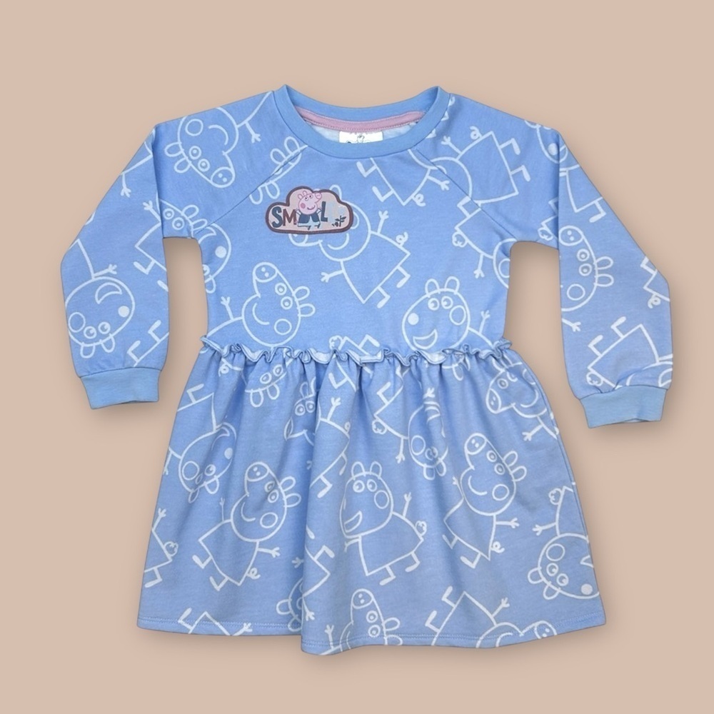 3/$25 Peppa Pig Toddler Dress 2T Blue & Pink | Toys R Us | Playdate Outfit